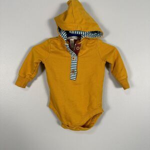 Matilda Jane Joanne Gaines Little Tyke Bodysuit Hood Yellow 0-3 Months Fall